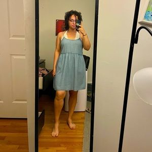 American Eagle Denim Babydoll Dress